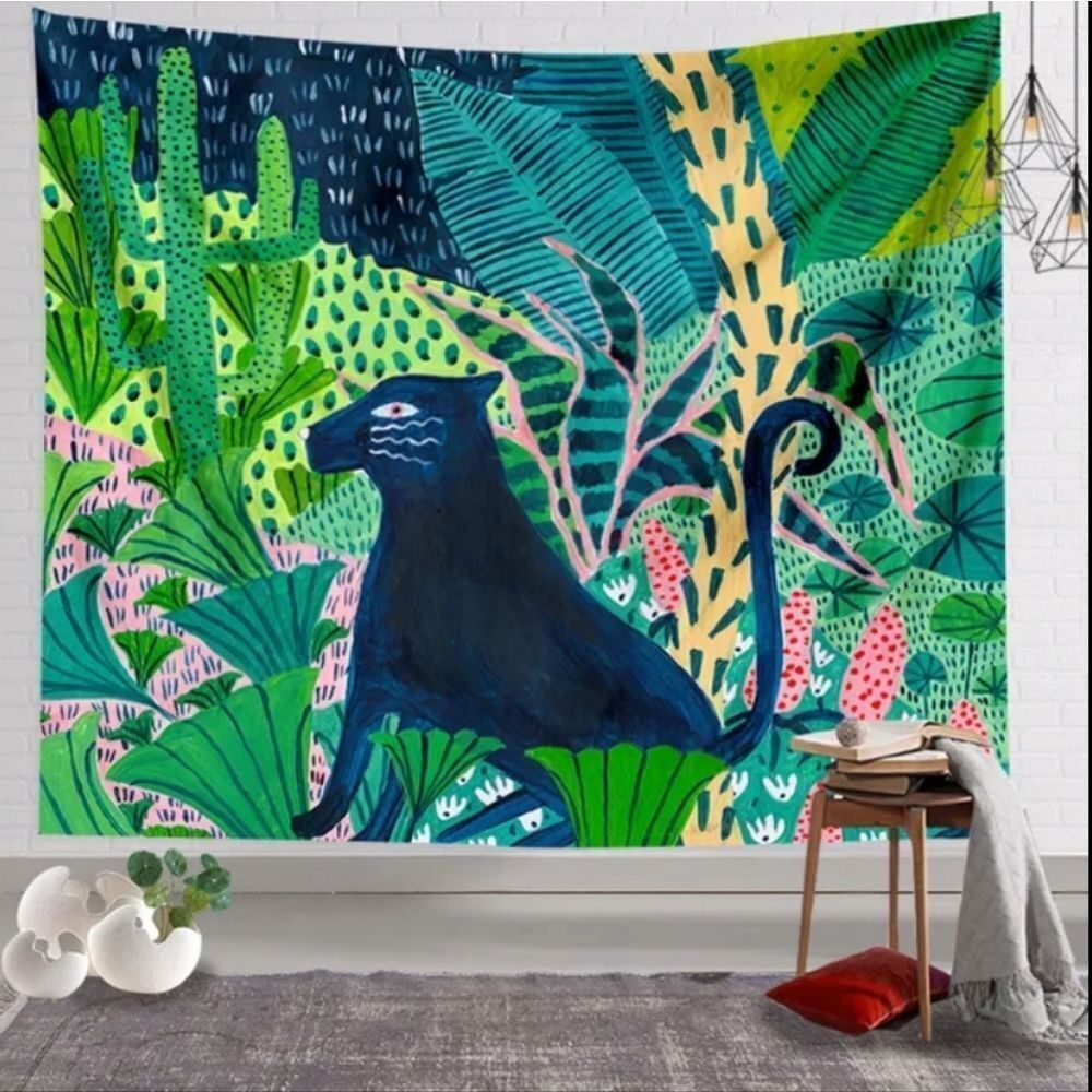 Black Panther Jungle Tapestry 30" by 24"